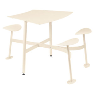 TABLE MODULAIRE 3 PLACES AVEC ASSISES