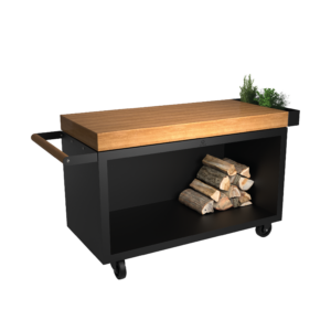 OFYR Mise en Place Table Black 135 PRO Teak Wood