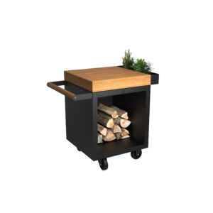 OFYR Mise en Place Table Black 65 PRO Teak Wood