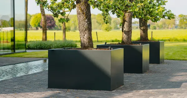 Bac et jardinière aluminium